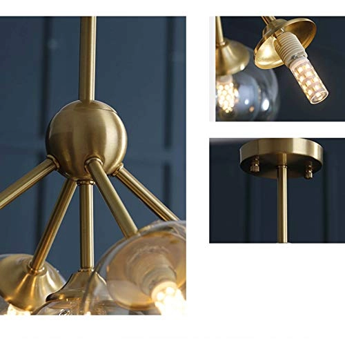 G9 Magic Bean Ceiling Light - Copper-colored and cognac-colored glass 5