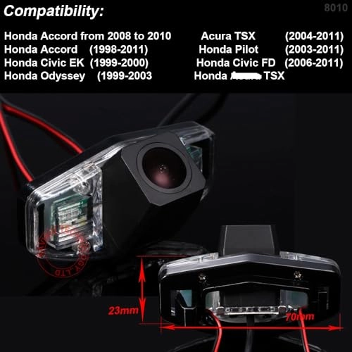 Rear View Camera - Night Vision 1280 x 720 pixels