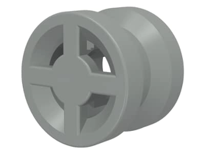 Complete Wheel Assembly Lot - 20 Black Axles 40 Black Rubber Wheels