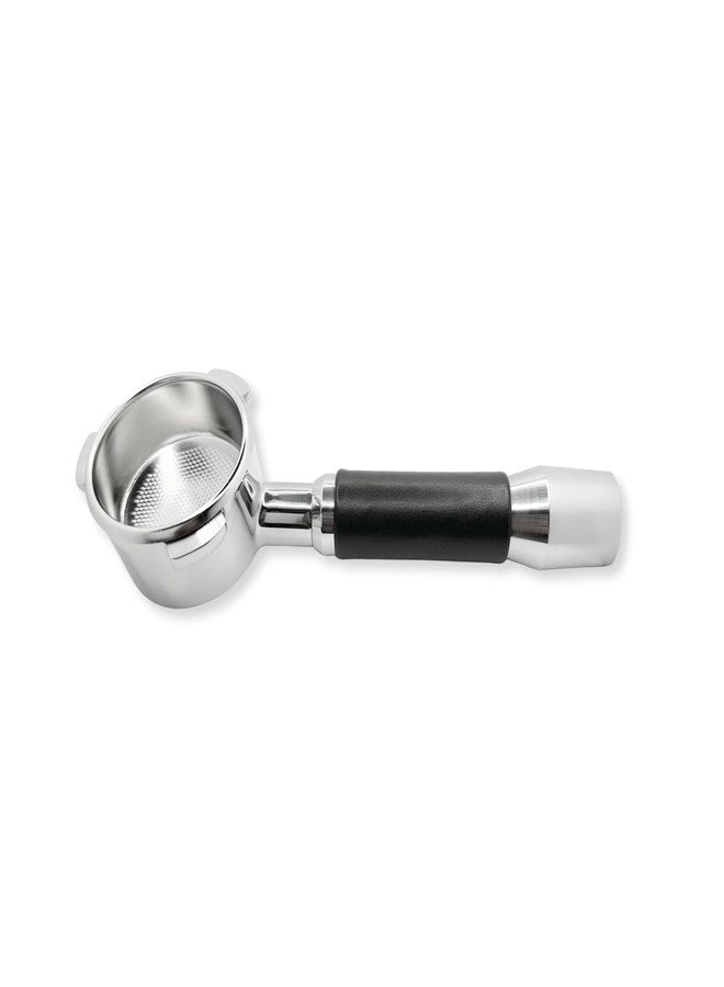 Bottomless Portafilter - 54mm leather handle Convex Filter Basket Kit