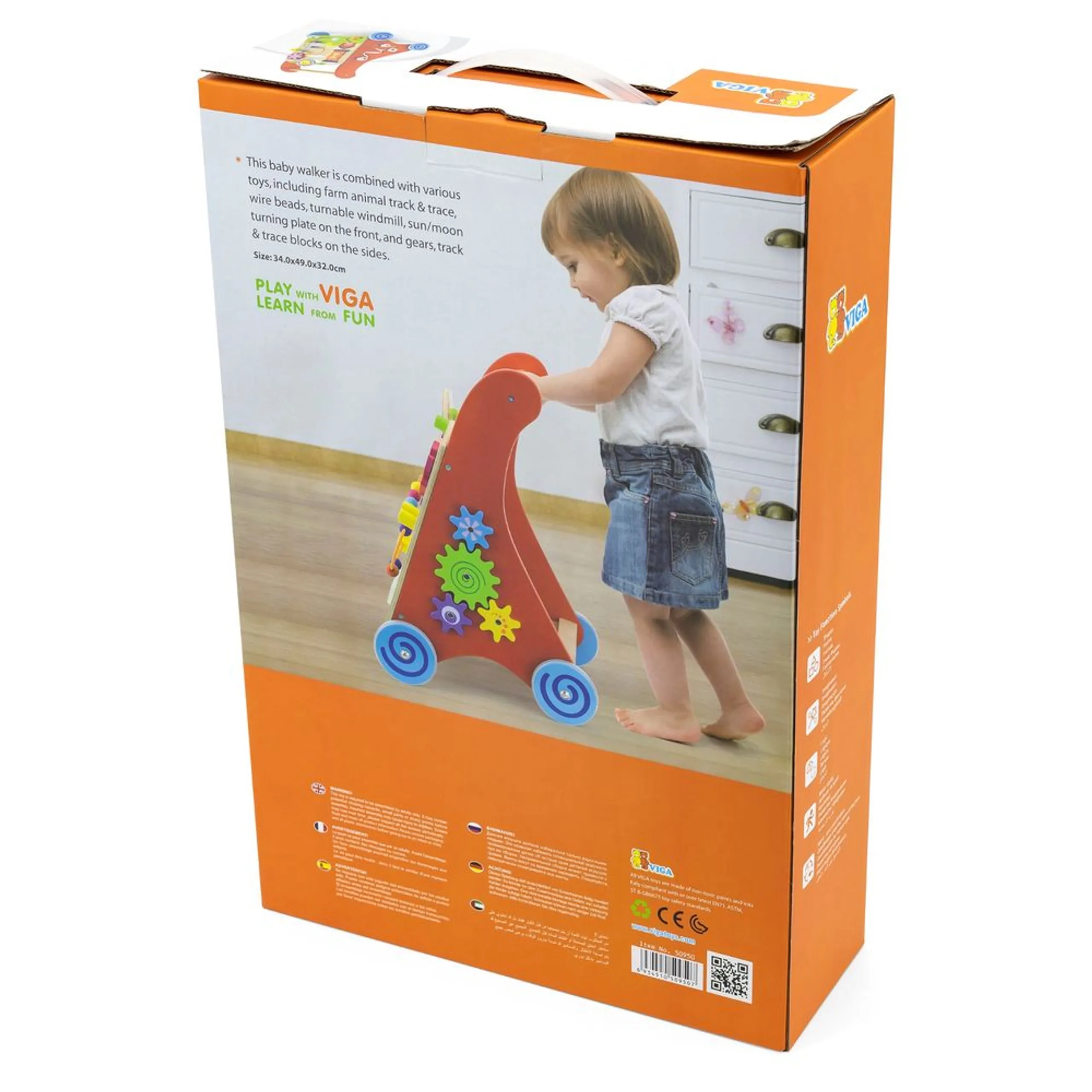 Activity Baby Walker - 3+ Multi Colour