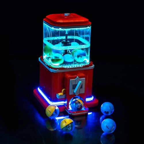 LED Light Set Compatible with Lego 21358 Minifigure Vending Machine - Standard Version Battery Powered
