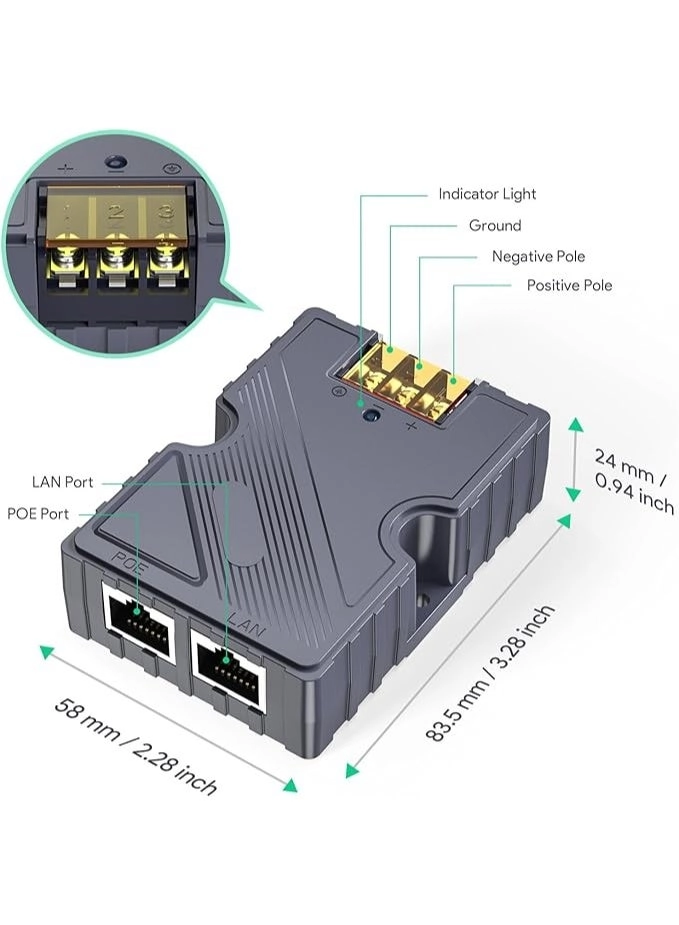 PoE Injector - 150W 48 to 57V GigE