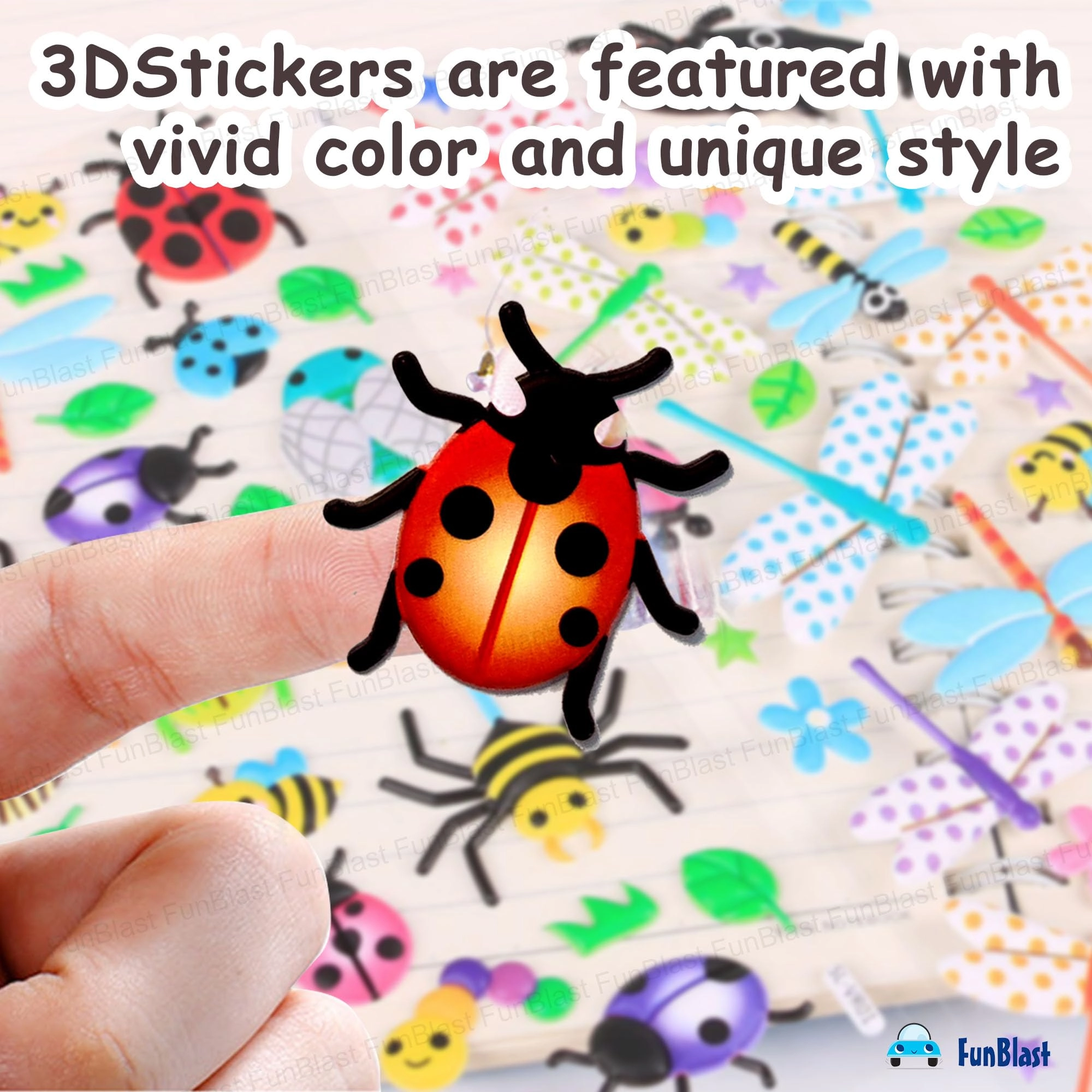 Insects World Sticker Book 150 pcs