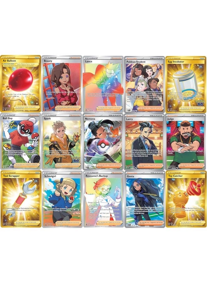 Pokémon Full Art Trainer Card Lot - 5pcs