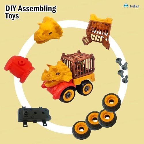 Dinosaur Truck - 4-in-1 DIY Dinosaur Assembling Toy