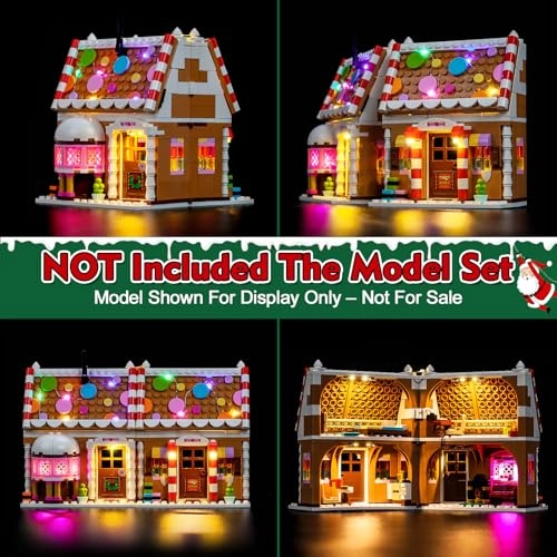 Light kit Compatible with Lego 40809 Festive Gingerbread House - RC Version USB