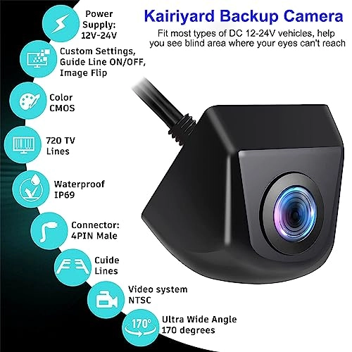 Backup Camera - Night vision Wired 720P