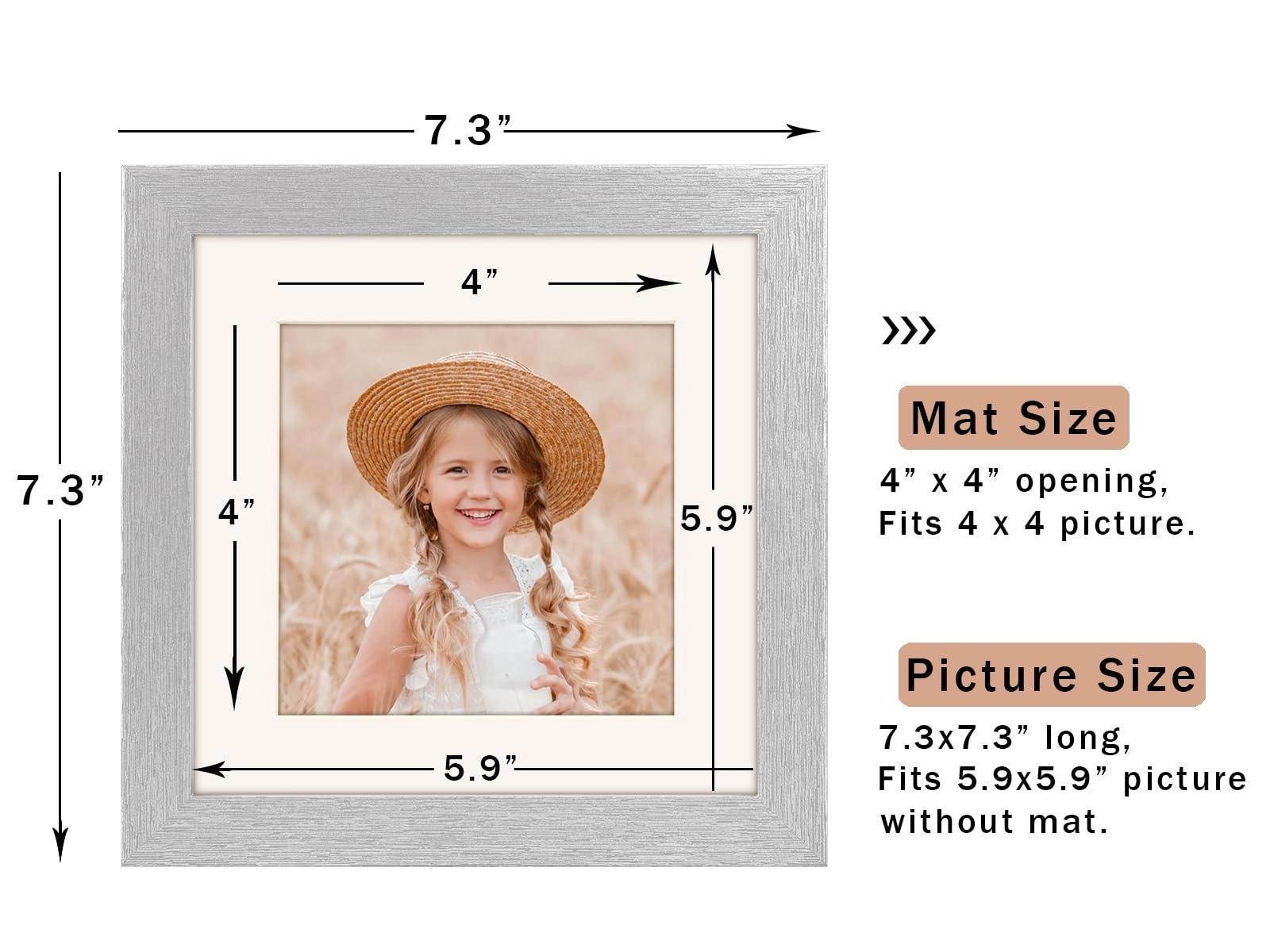 Square Picture Frame - 6x6 1