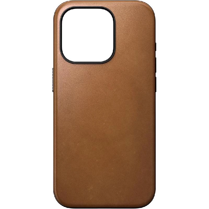 Modern Leather Back Cover Mobile Case with MagSafe for iPhone 15 Plus