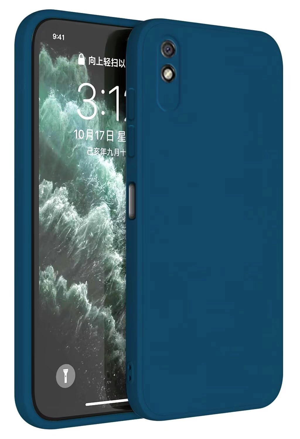 Topme Case for Redmi 9A/Redmi 9AT - Silicone Thermoplastic Polyurethane Basic Case