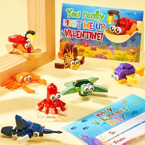 Marine Animal Building Blocks - 24pcs