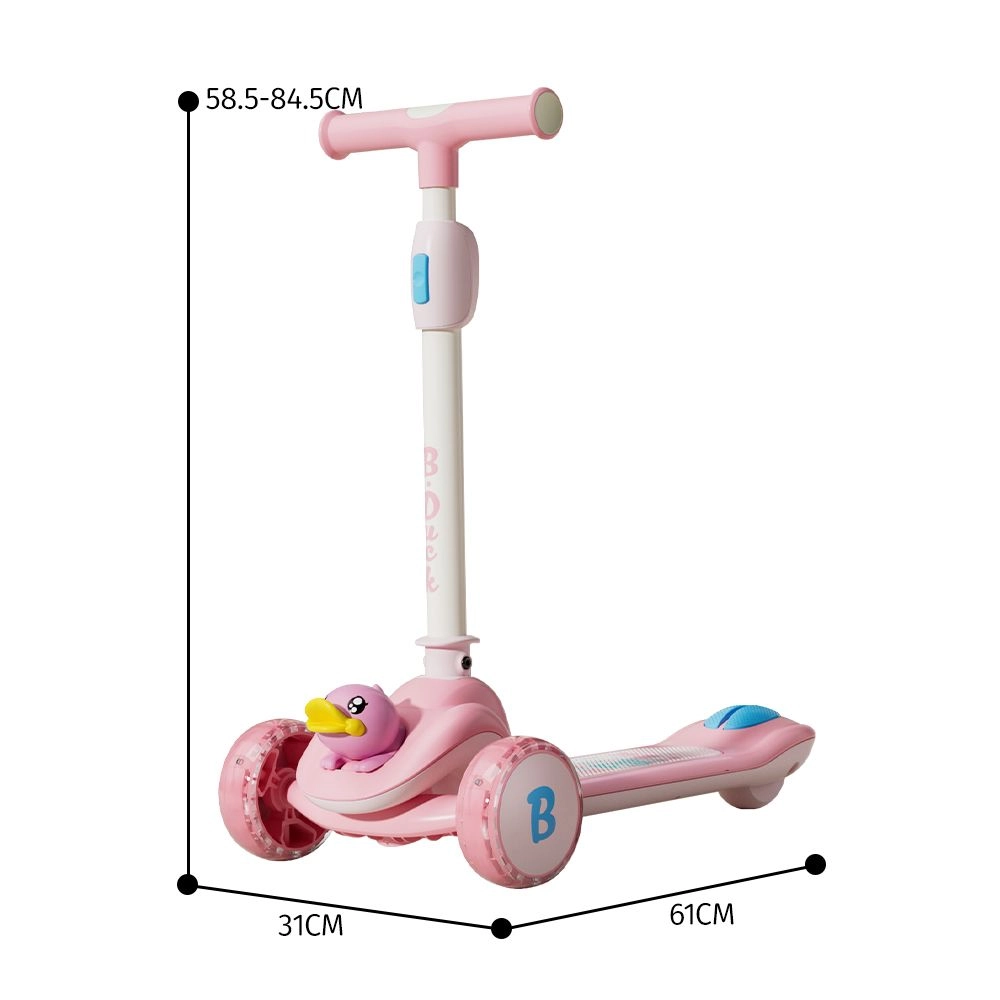 3-Wheel Kick Scooter – LED Foldable