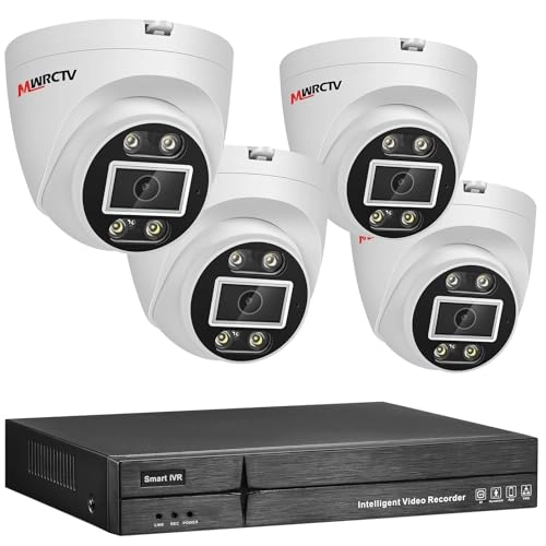 4MP Security Dome PoE Camera + 8 Port 16CH 4K NVR