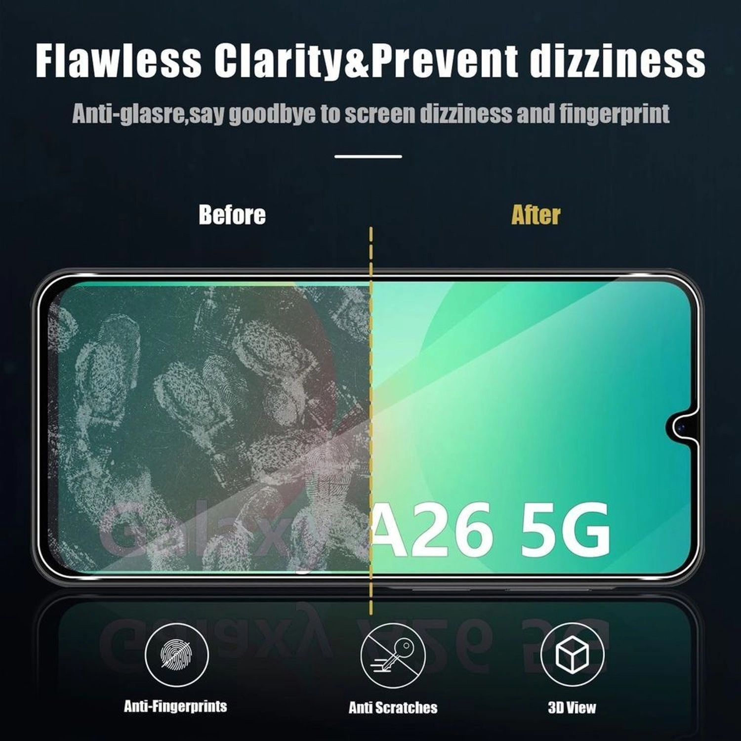 Clear Screen Protector for Samsung Galaxy A26