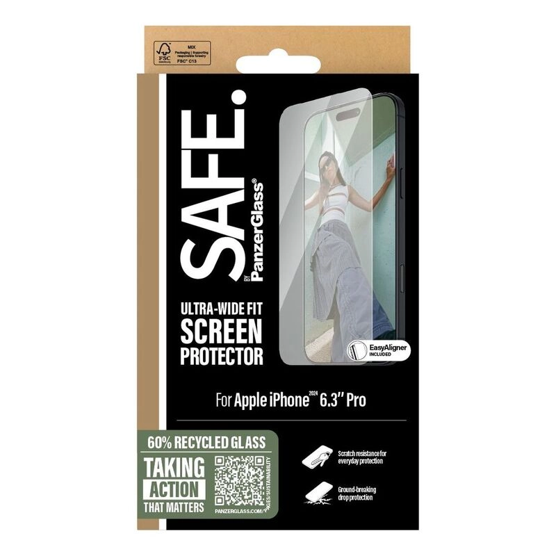 Clear Tempered Glass Screen Protector for iPhone 16 Pro