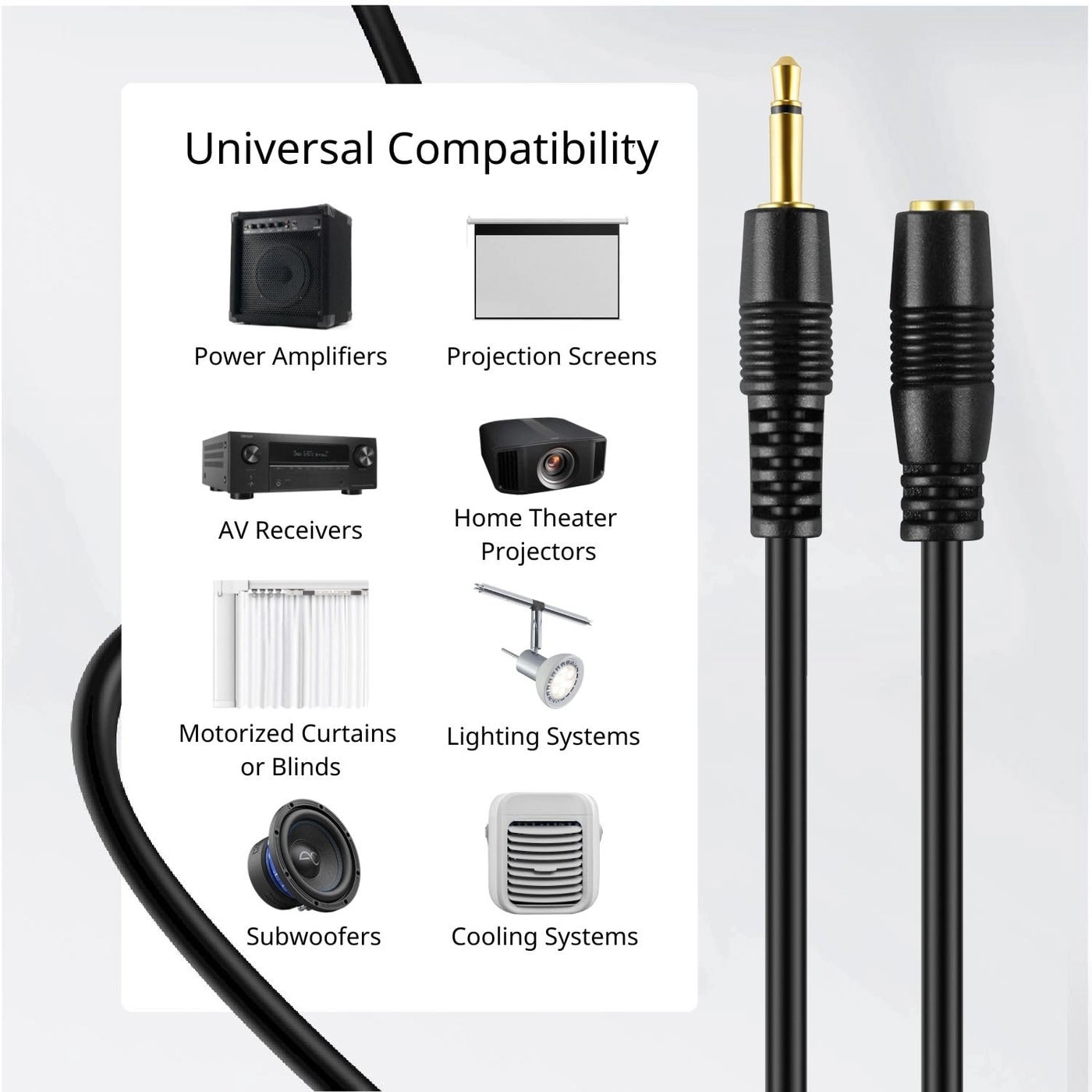 3.5mm Mono Extension Cable - 3FT