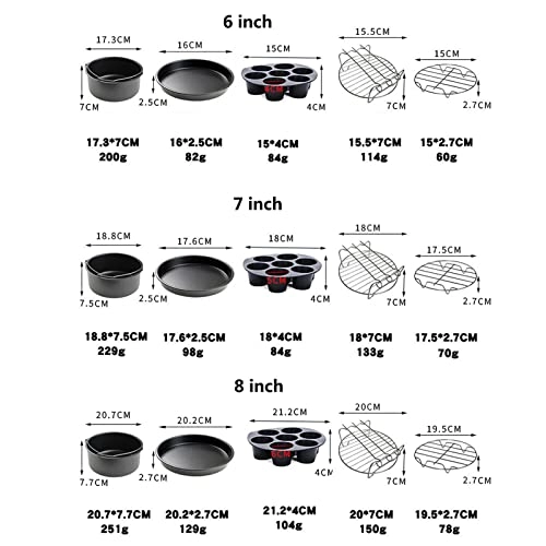 BBQ Needle - 5-piece stainless steel + Grilled Rack + Steamer + Fry Pan + Rotary Cage