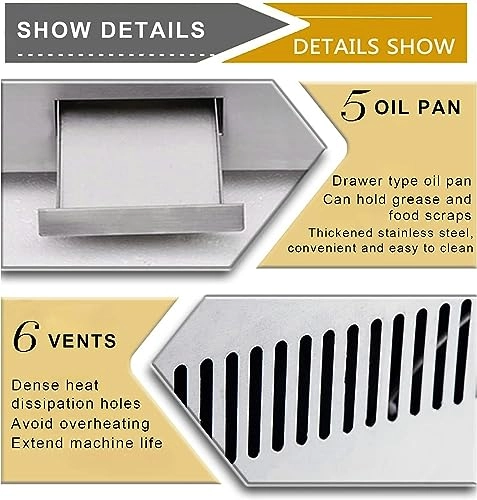 Electric Countertop Griddle - 636*365*9mm/25*14.37*0.35 cm