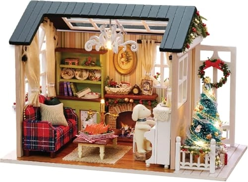 DIY Miniature Dollhouse Kit - Christmas