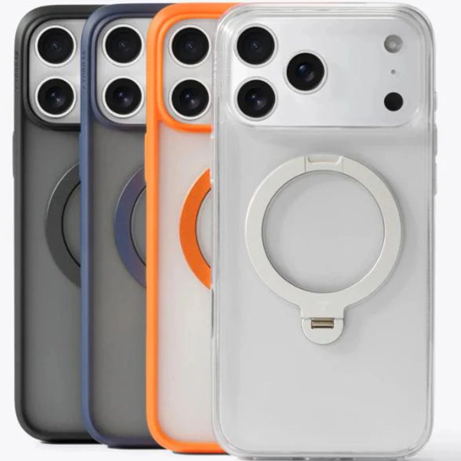 Ostand Spin Series Silicone Case with MagSafe for iPhone 17 Pro