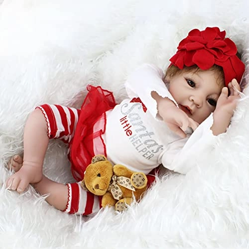 Reborn Baby Doll - 55cm 22" Vinyl Cotton Body