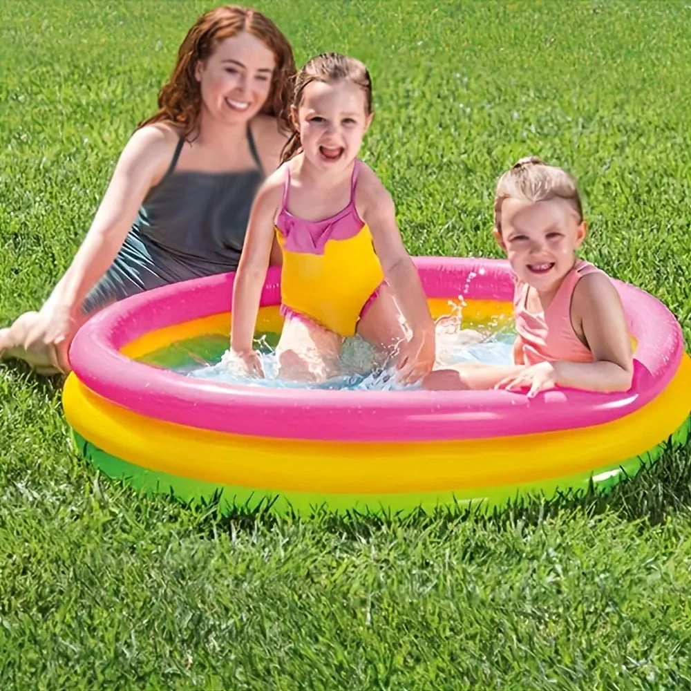 Fortune Star Round Inflatable Swimming Pool - 114x25 CM