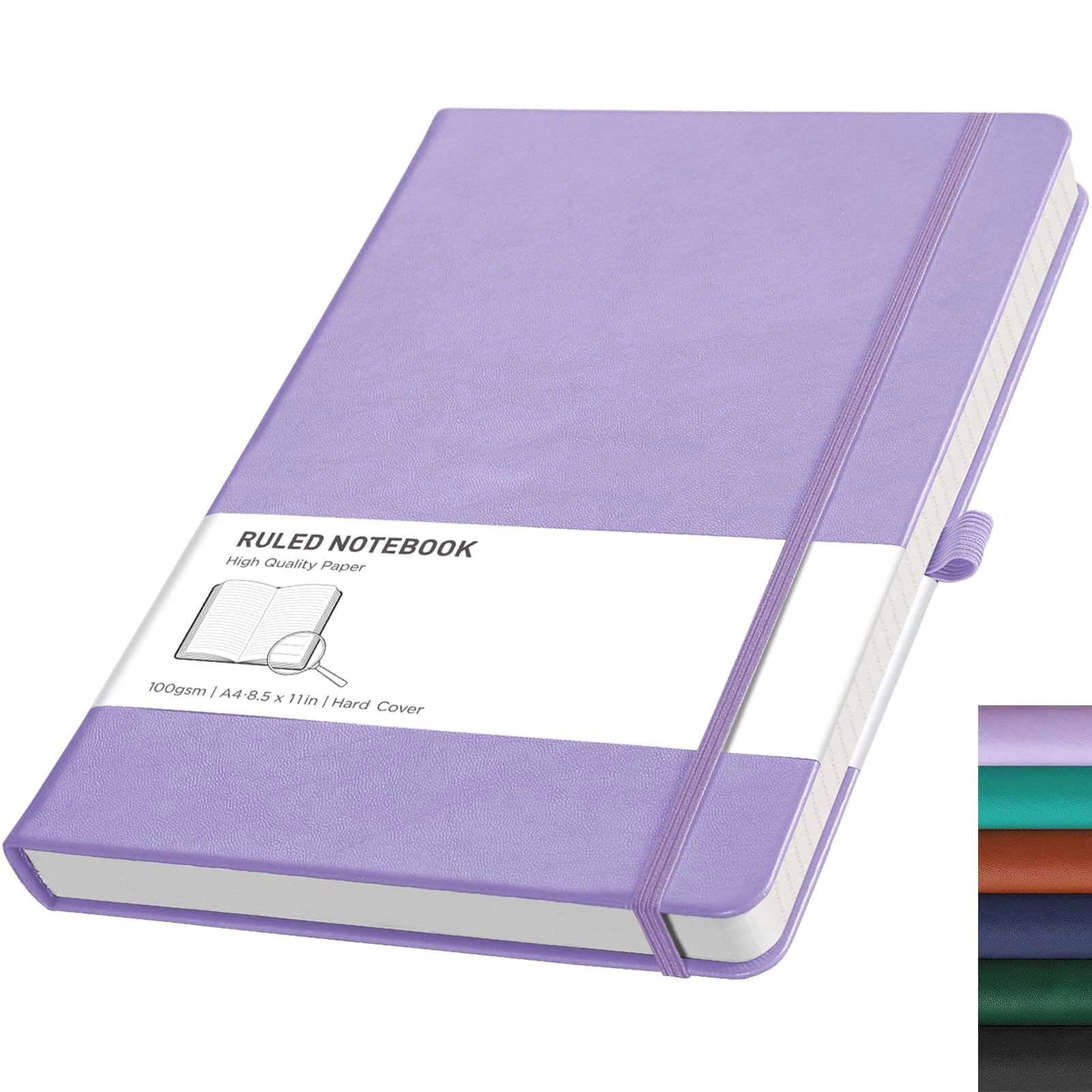rettacy Notebook A4 Hardcover - Lined 192 Pages
