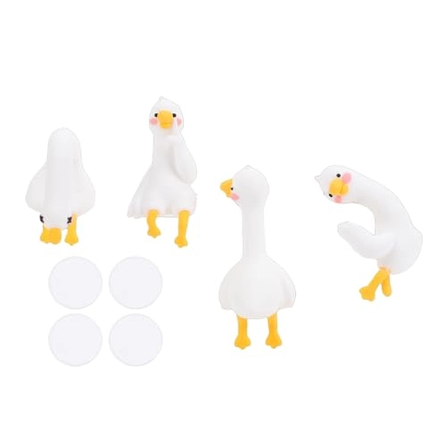 Cute 3D Resin Goose Figurines