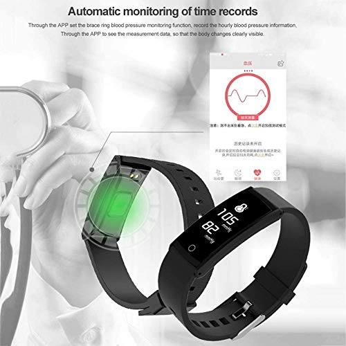 Heart Rate Blood Pressure Monitor Smart Watch - IP68 1 Inches