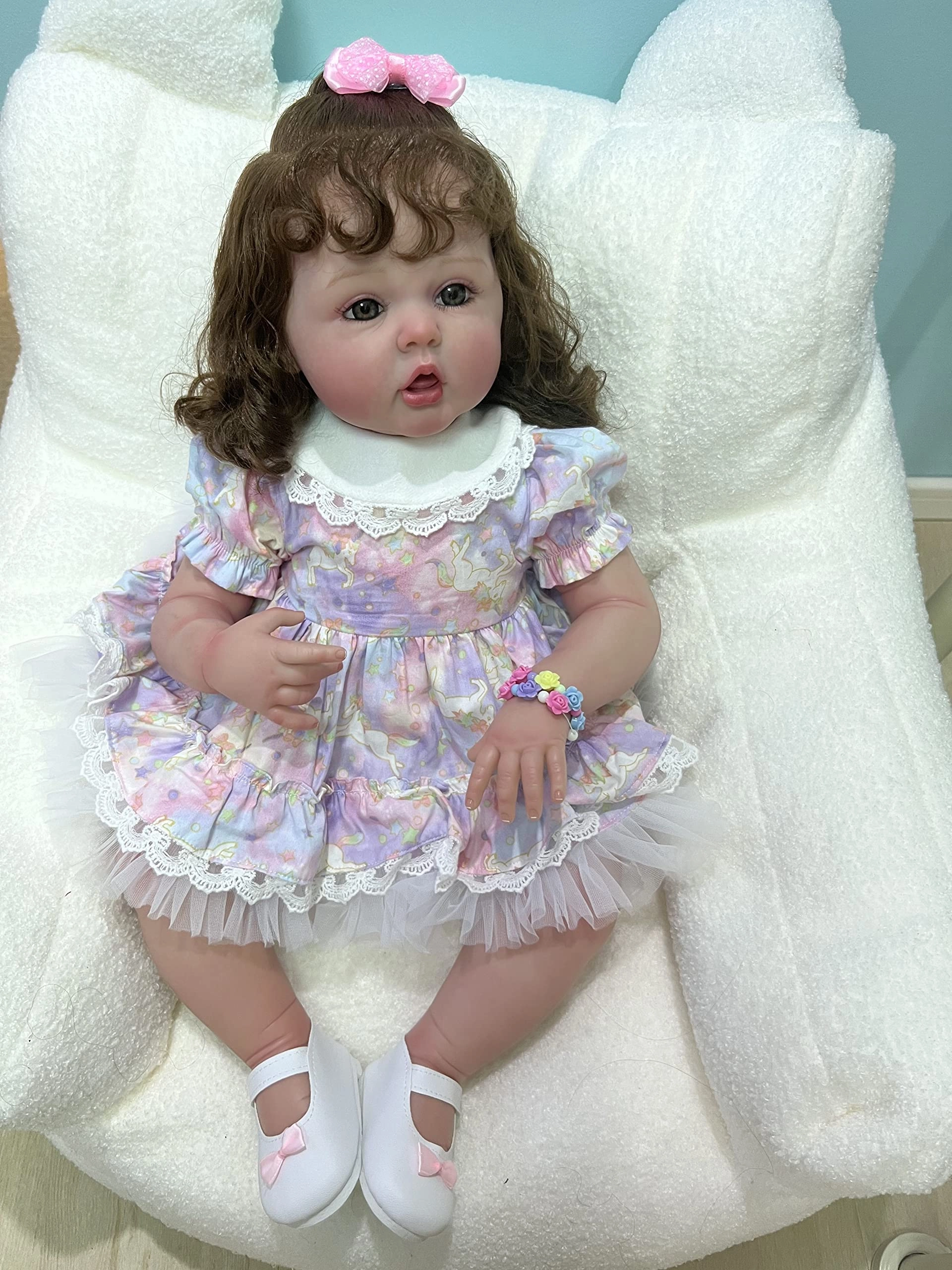 Enjoy with Love Reborn Baby Doll - 60CM Brown Eyes Ages 3+