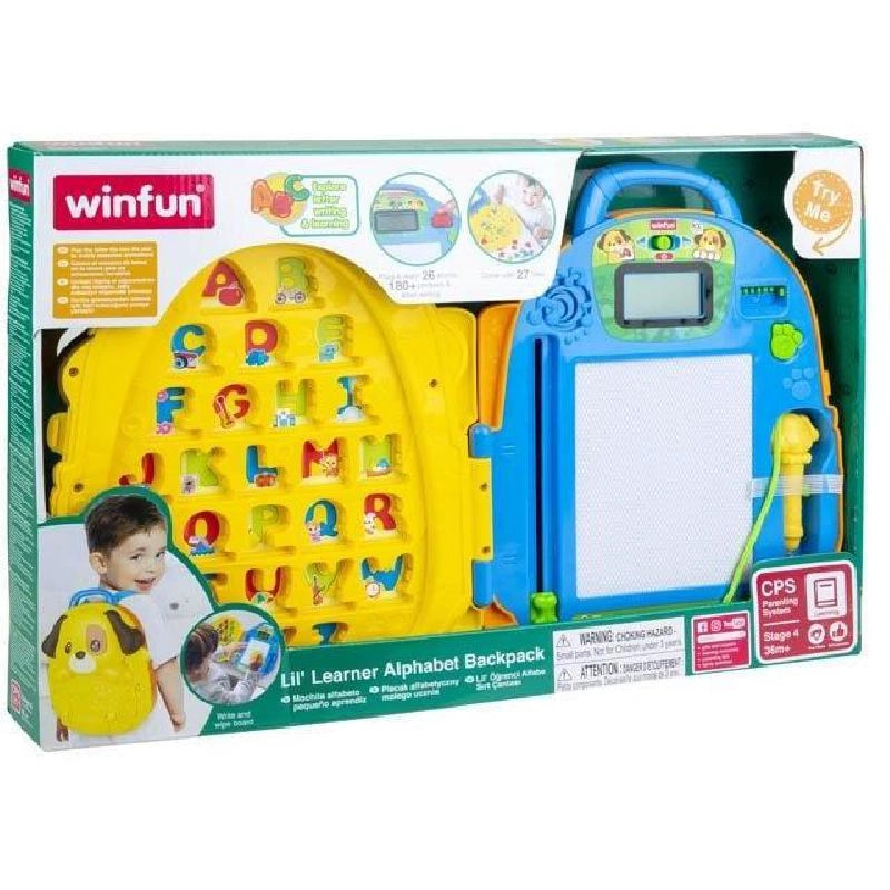 WinFun Lil' Learner Alphabet Backpack - 3 Years and Above