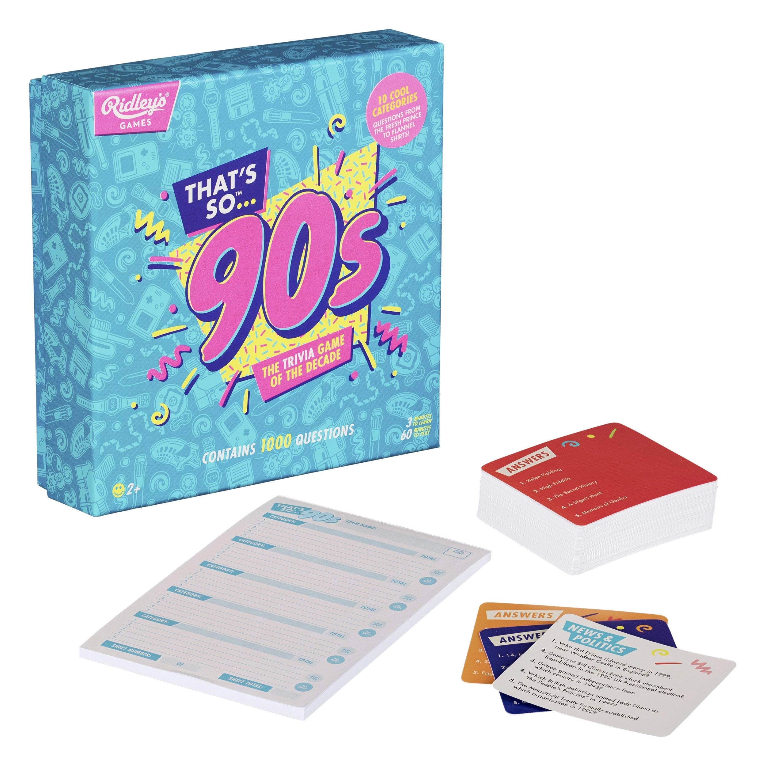 Ridley's Thats So 90s Trivia Card Game