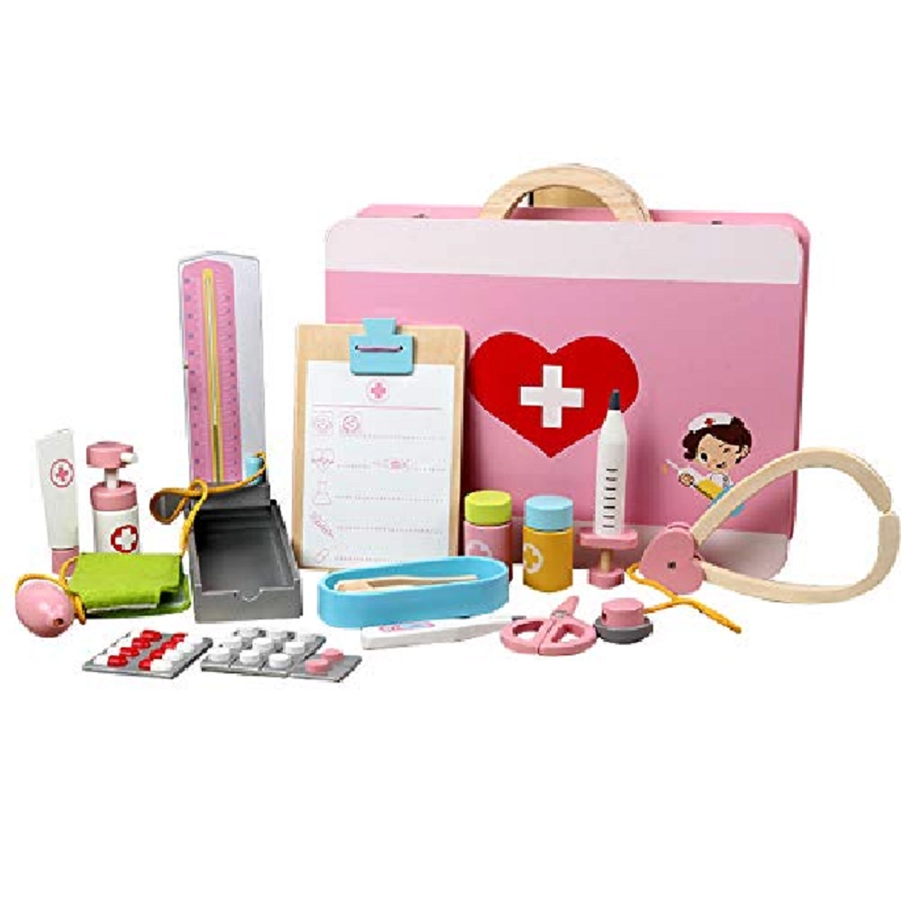 Kids Wooden Pretend Play Doctor Toy Set (GB-MSN 17070)