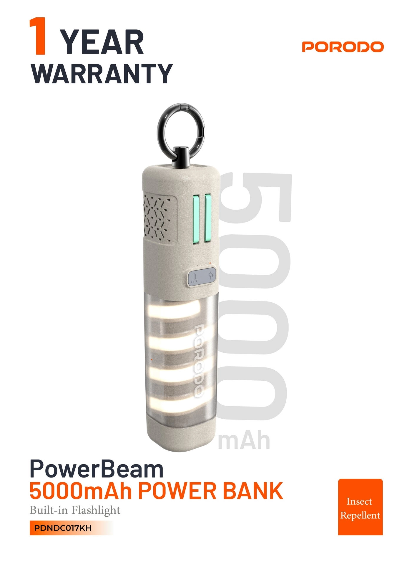 Porodo PowerBeam - 5000mAh 12W