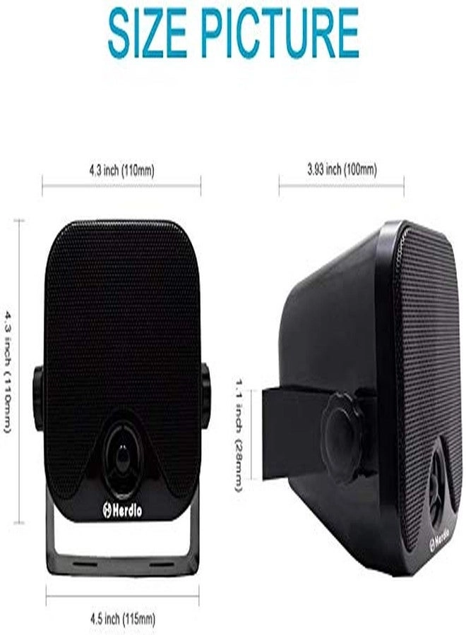 Marine Ceiling Flush Wall Mount Speakers - 4 Inches 160Watts