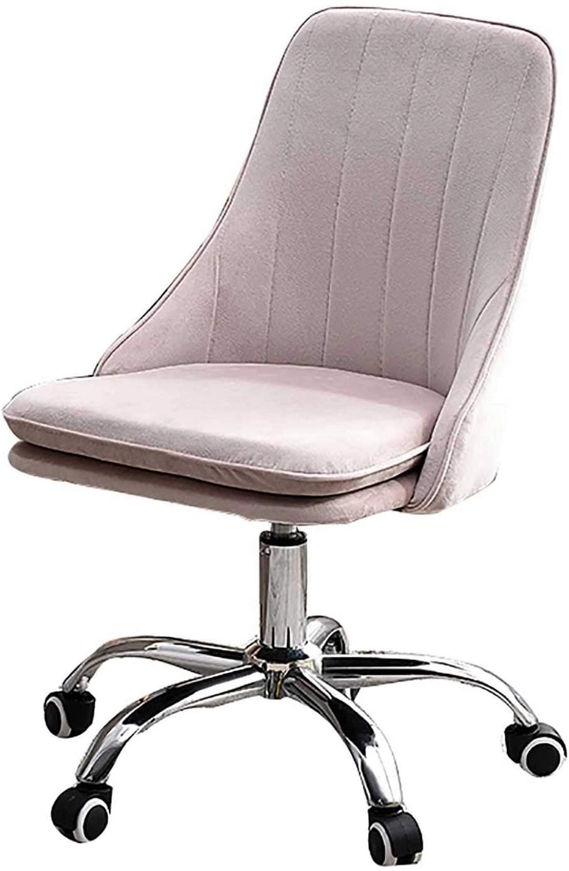 Velvet Task Chair - Adjustable Swivel Rolling Purple