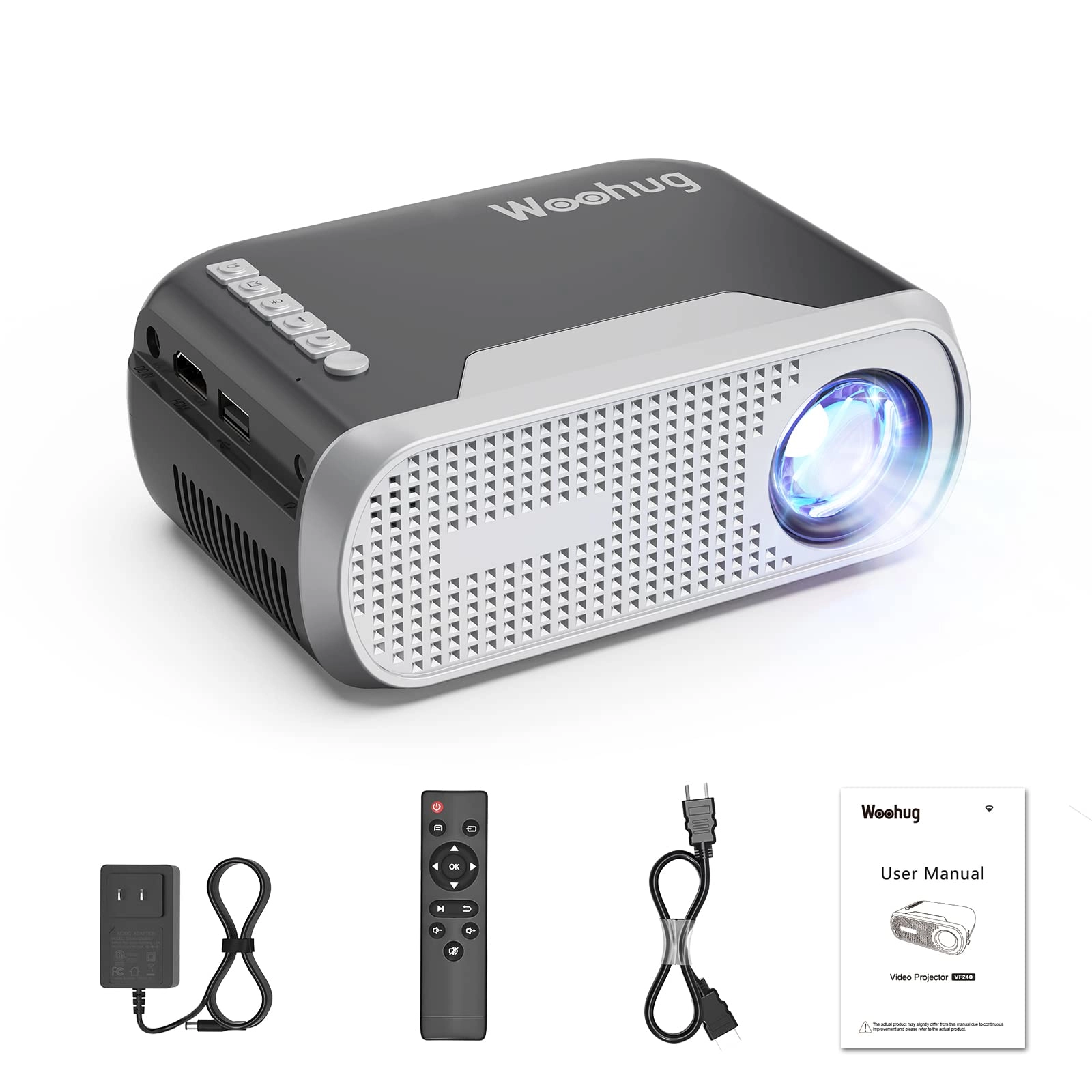 woohug Mini Projector - 1920 x 1080 Pixels