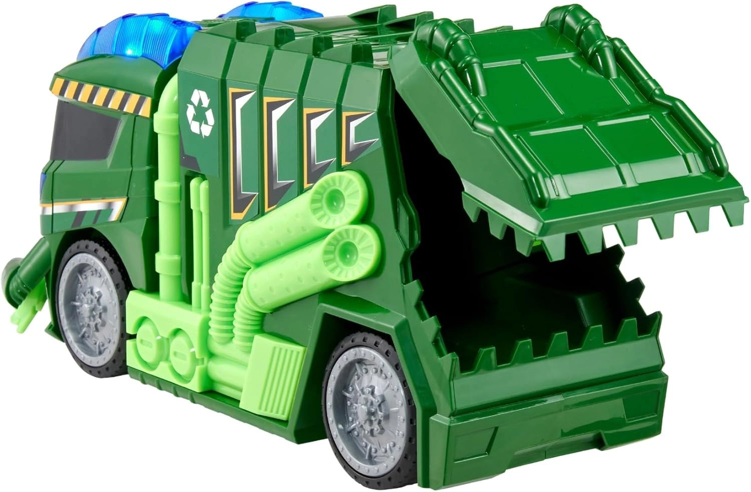 Mean Machines Light And Sound Garbage Truck - Green 3+ yrs