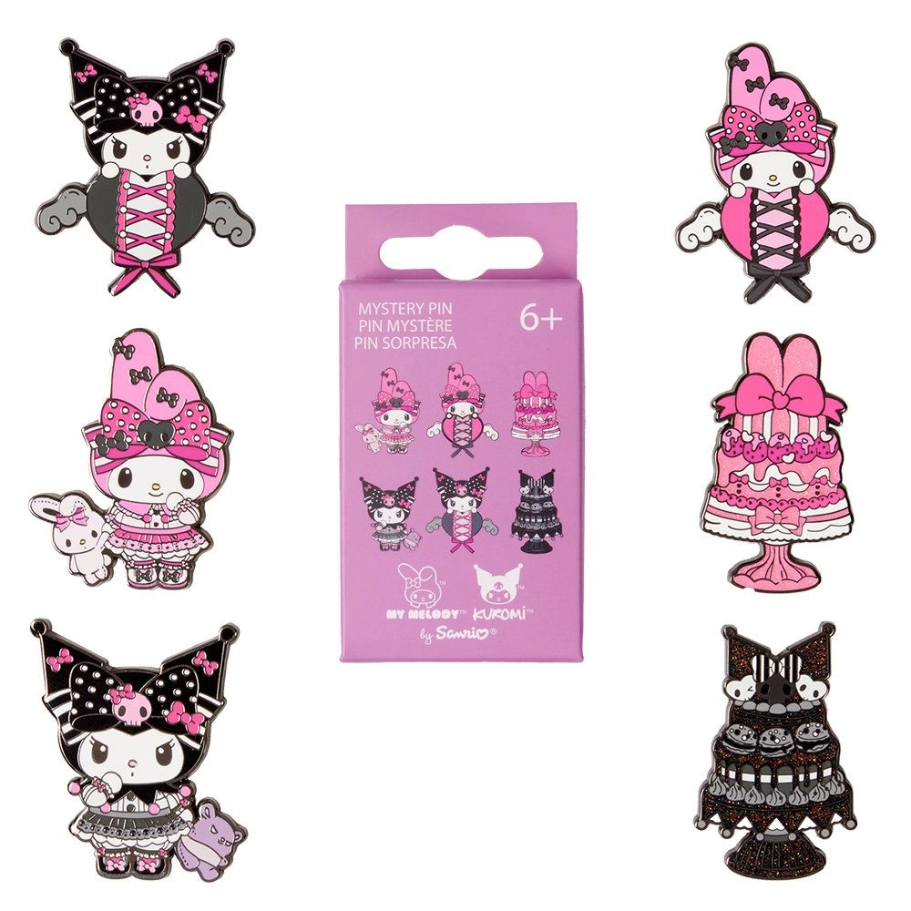 Loungefly Sanrio My Melody And Kuromi Mystery Box Pin