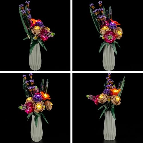 Led Light Kit (10280 Flower Bouquet) - Compatible with Icons Building Set