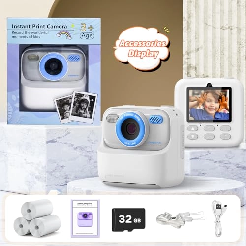 Instant Print Camera - 32GB White