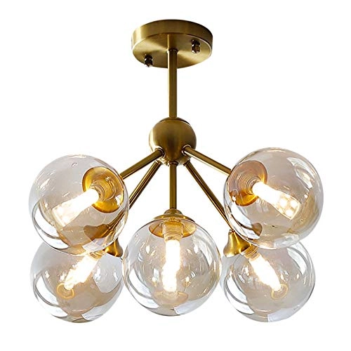 G9 Magic Bean Ceiling Light - Copper-colored and cognac-colored glass 5
