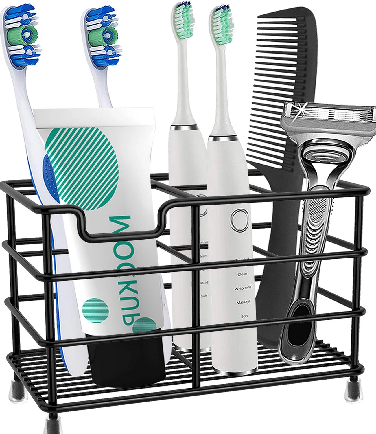 HYRIXDIRECT Toothbrush Holder - Bathrooms 3 Toothbrush Slots