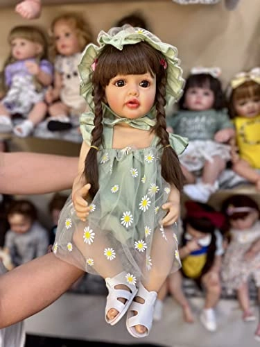 Reborn Doll - 22 Inches (55 cm) Vinyl Girl Sleeping Ages 3+