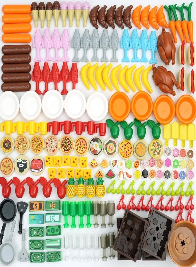 BroTex Food Building Blocks Accessories - 200pcs