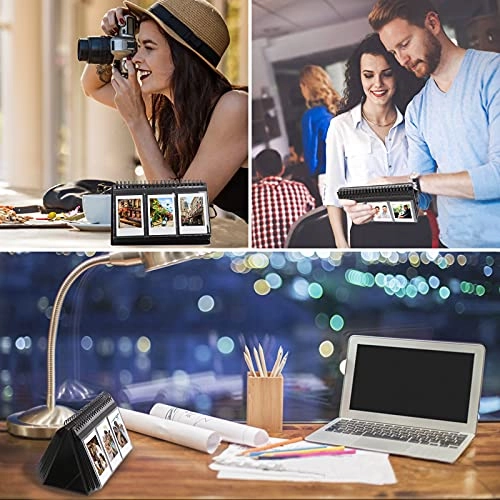 96 Pockets Desk Mini Photo Album - black