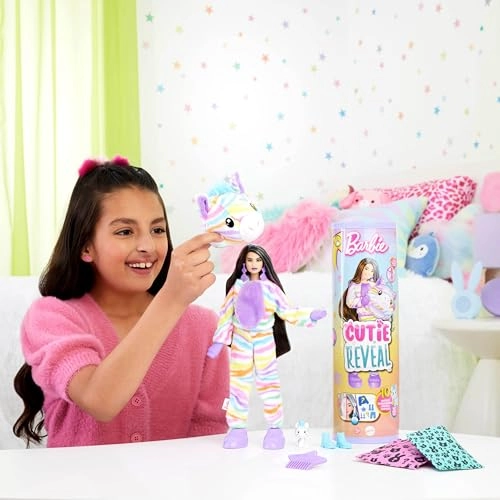 Cutie Color Reveal Zebra Doll - 10 Surprises Ages 5+