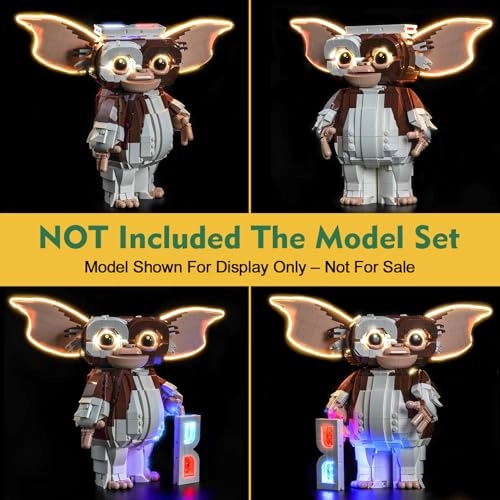 Light kit (21361) - Compatible with LEGO 21361 Gremlins Gizmo Warm White