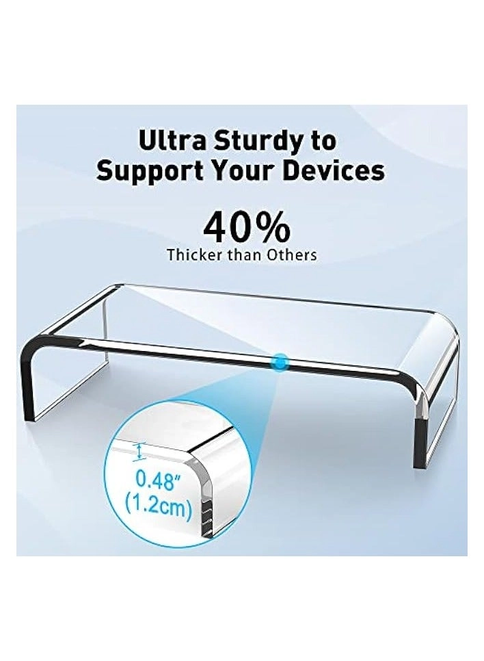 Monitor Stand - Acrylic Clear